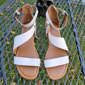 Franco Sarto Griffith Leather Gladiator Sandal